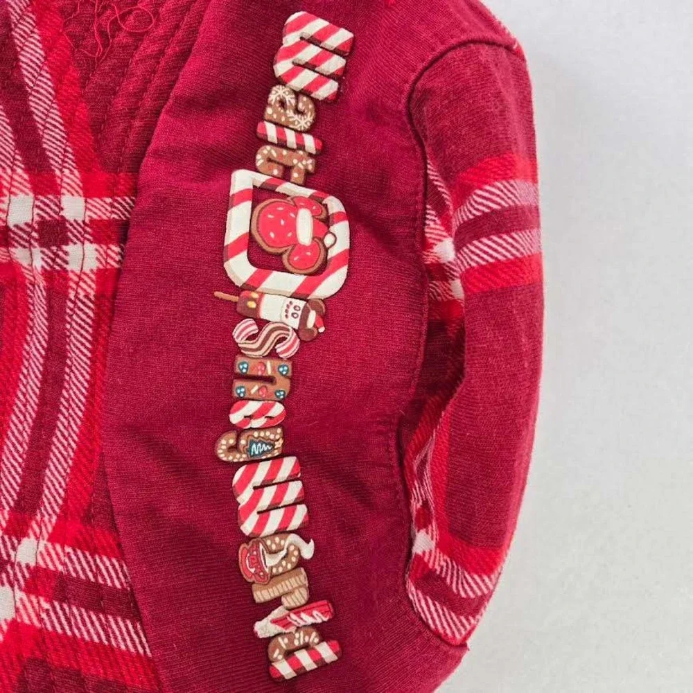 Disney Spirit Jersey Walt Disney World Holiday Plaid Bucket Hat Rare Red‎ Xmas